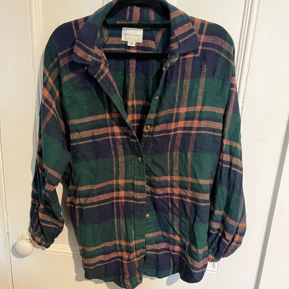 American Eagle Outfitters Multicolor Plaid Shirt